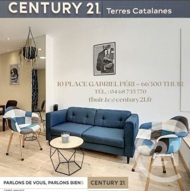 Appartement F3 à vendre - 3 pièces - 55.98 m2 - PERPIGNAN - 66 - LANGUEDOC-ROUSSILLON - Century 21 Terres Catalanes